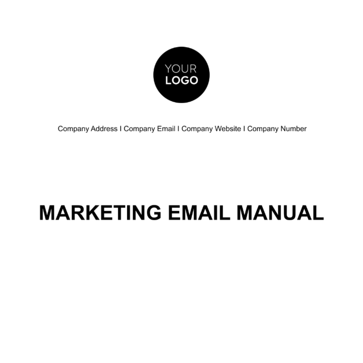 Marketing Email Manual Template