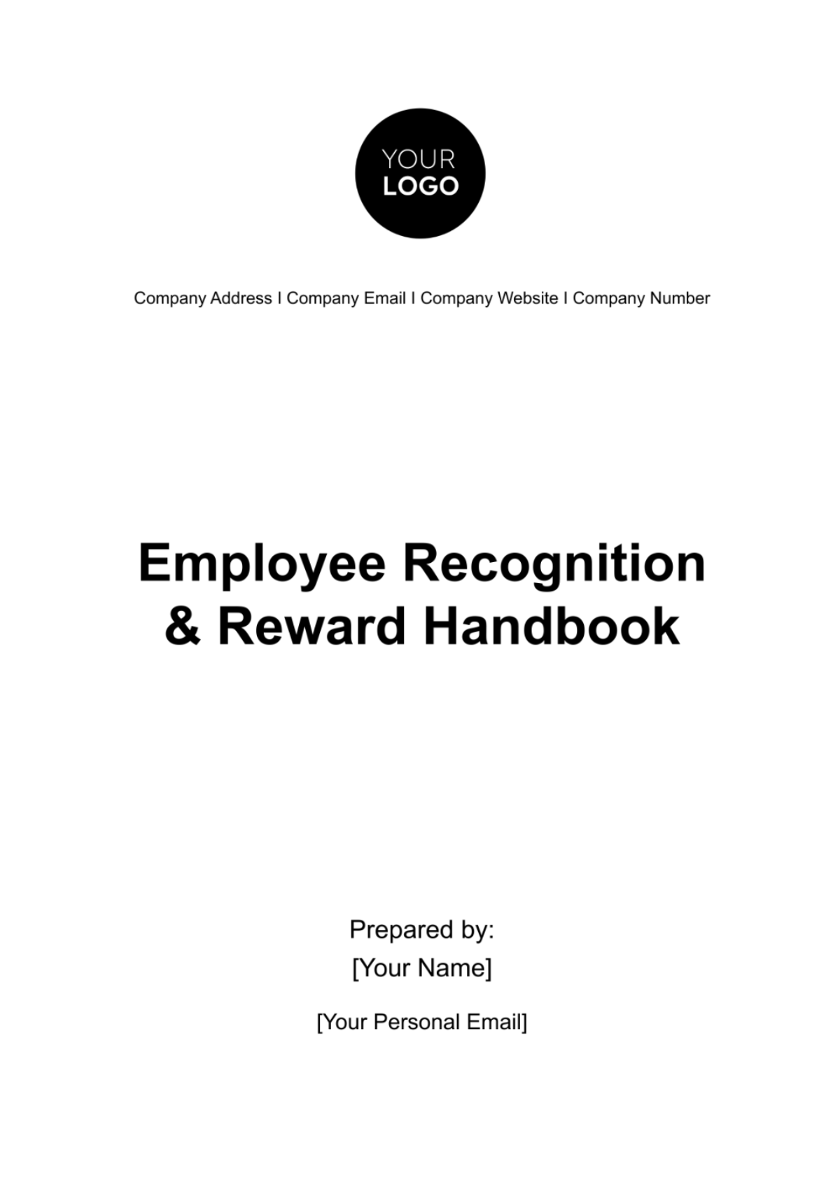 Employee Recognition & Reward Handbook HR Template - Edit Online & Download