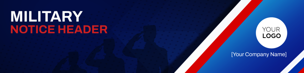Military Notice Header Template
