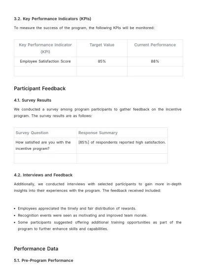 Free Incentive Breakdown Assessment HR Template to Edit Online