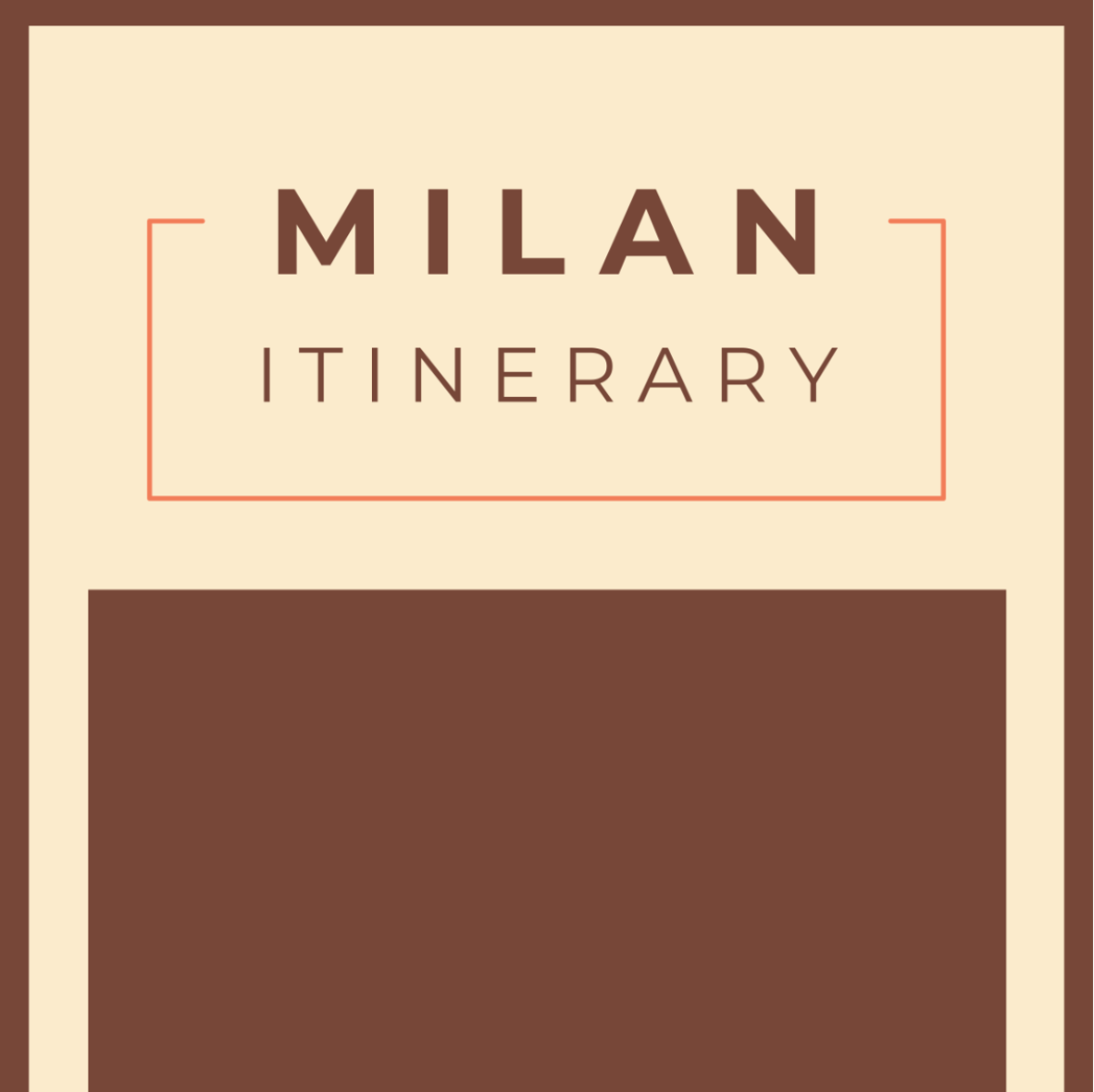 Milan Itinerary Template - Edit Online & Download