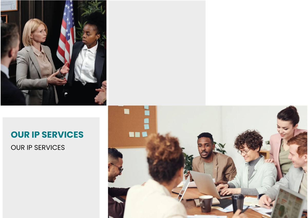 Free Intellectual Property Law Services Pamphlet Template to Edit Online