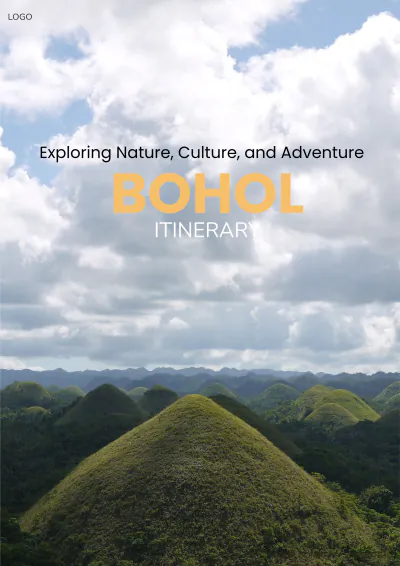 Free Bohol Itinerary Template to Edit Online
