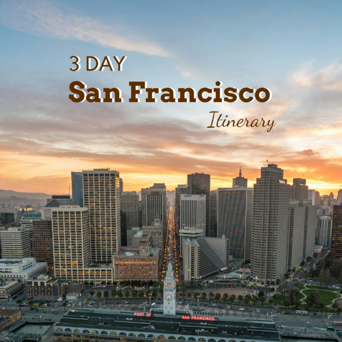 3 Day San Francisco Itinerary Template - Edit Online & Download