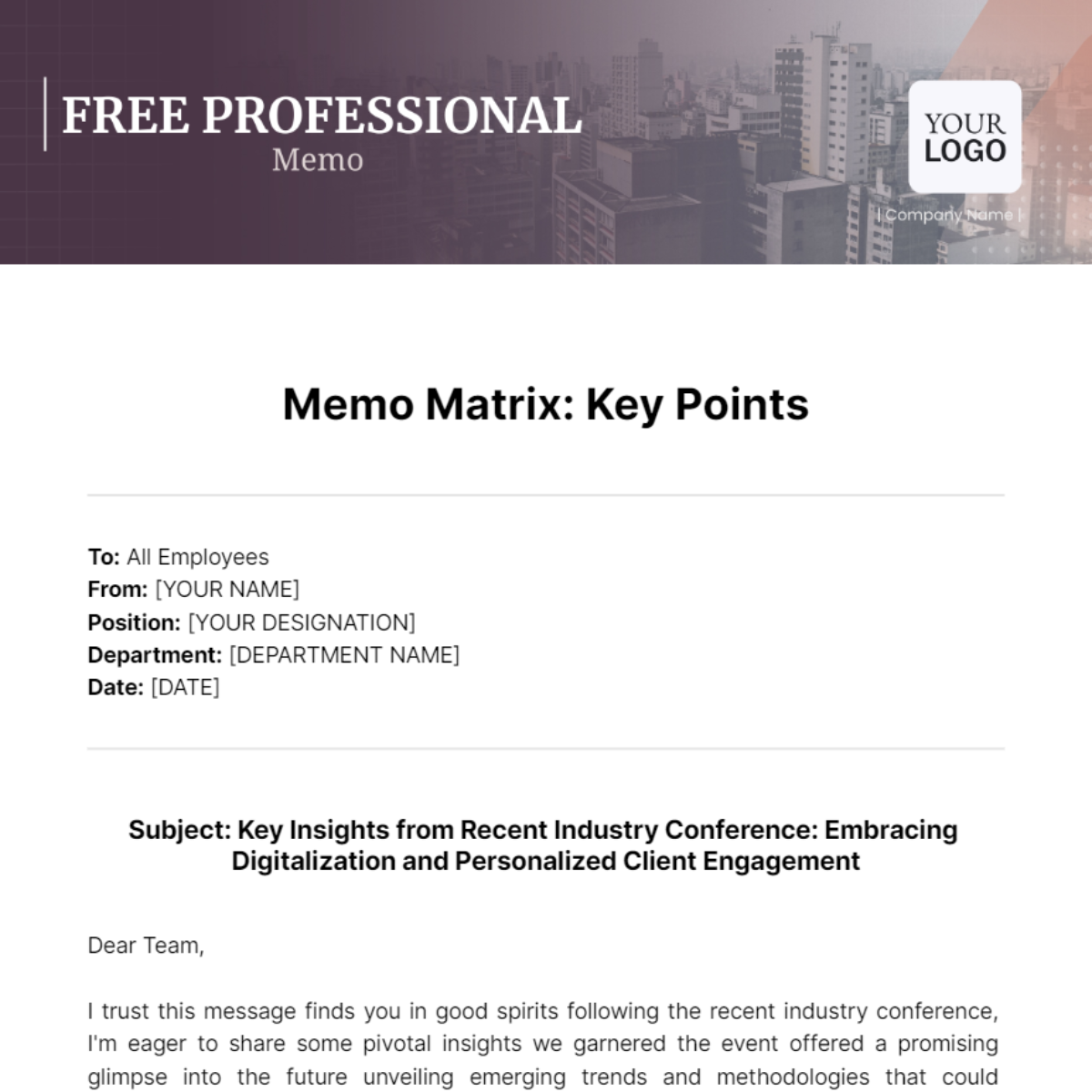 Professional Memo Template Edit Online Download Example Template net