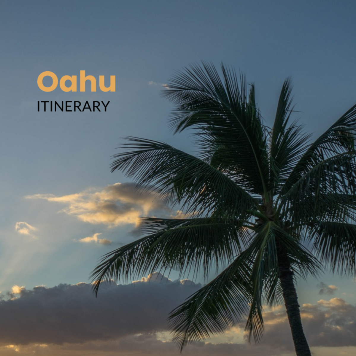 Oahu Itinerary Template - Edit Online & Download