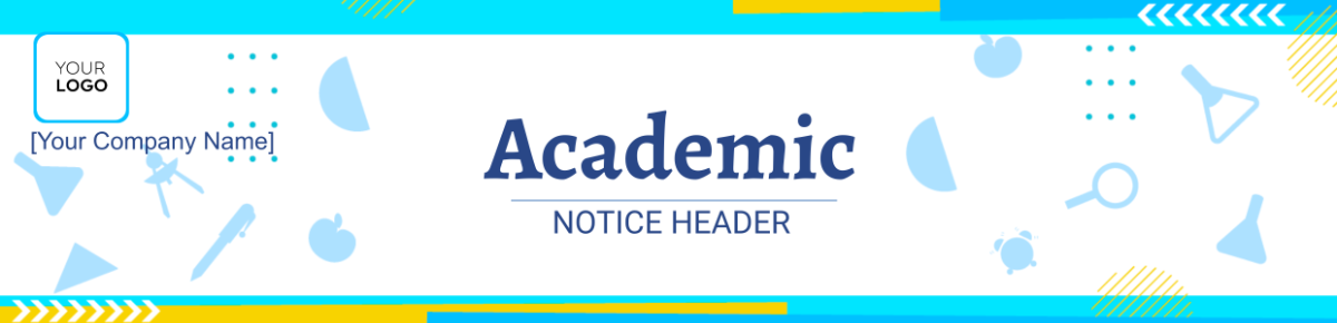 Academic Notice Header Template