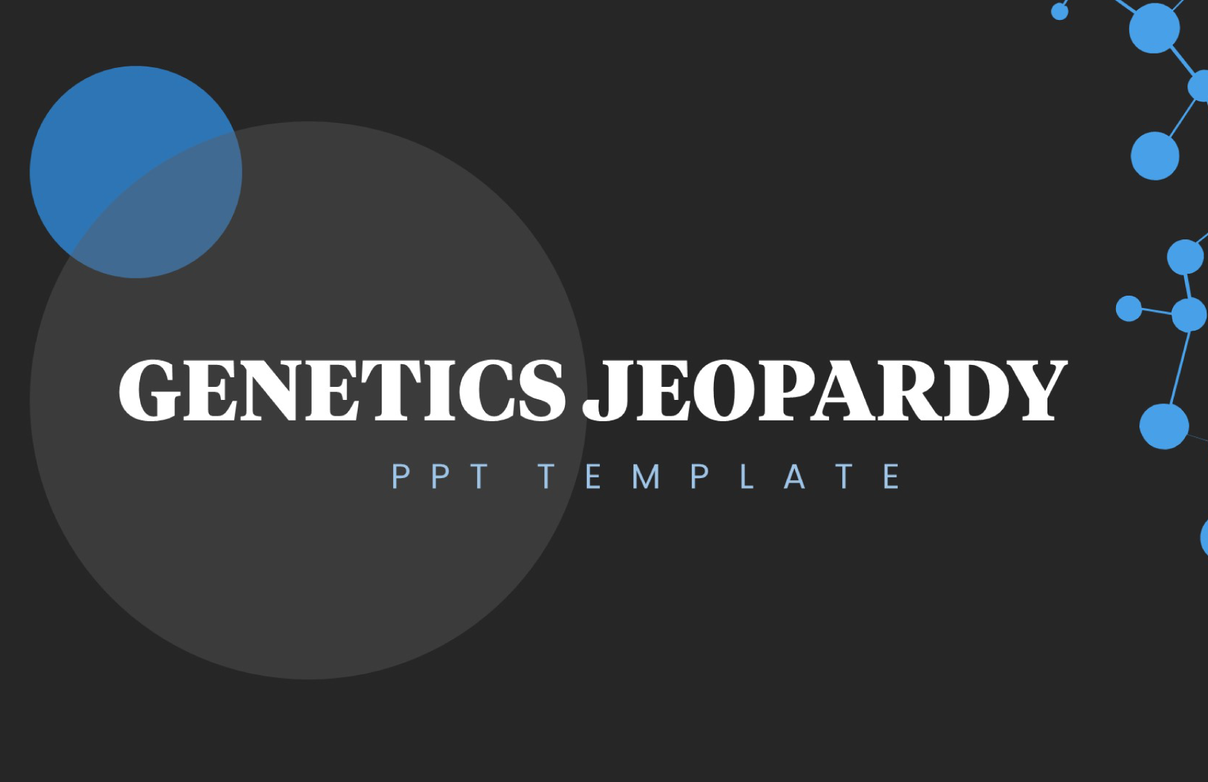 Genetics Jeopardy PPT Template
