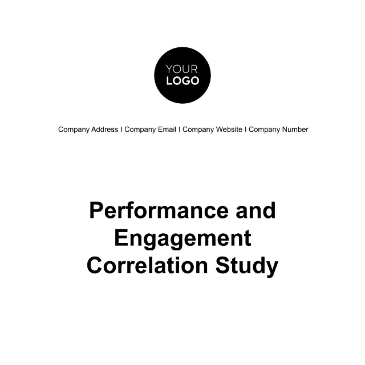 Free Performance and Engagement Correlation Study HR Template