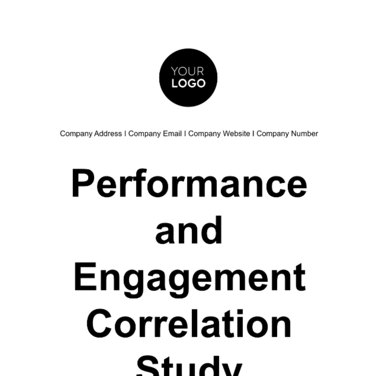 Performance and Engagement Correlation Study HR Template - Edit Online & Download