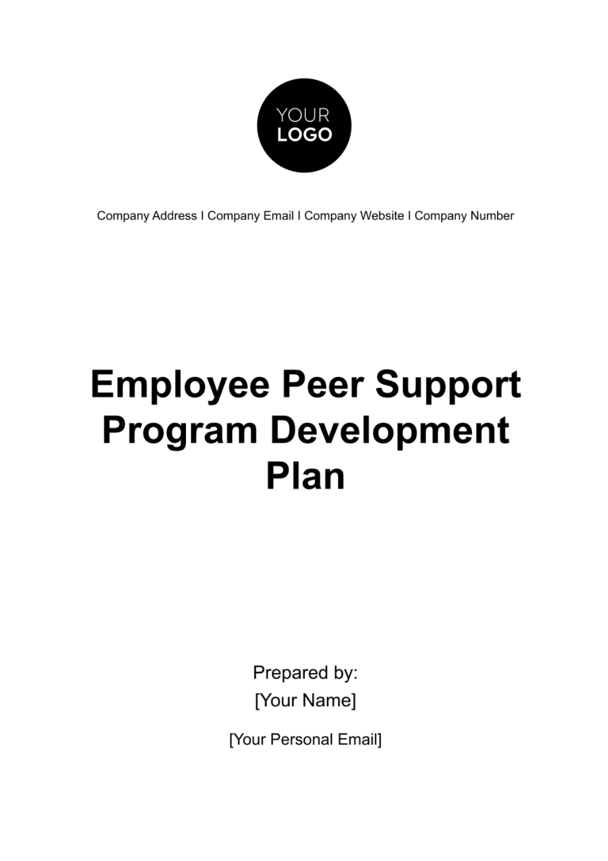 Employee Peer Support Program Development Plan HR Template - Edit Online & Download