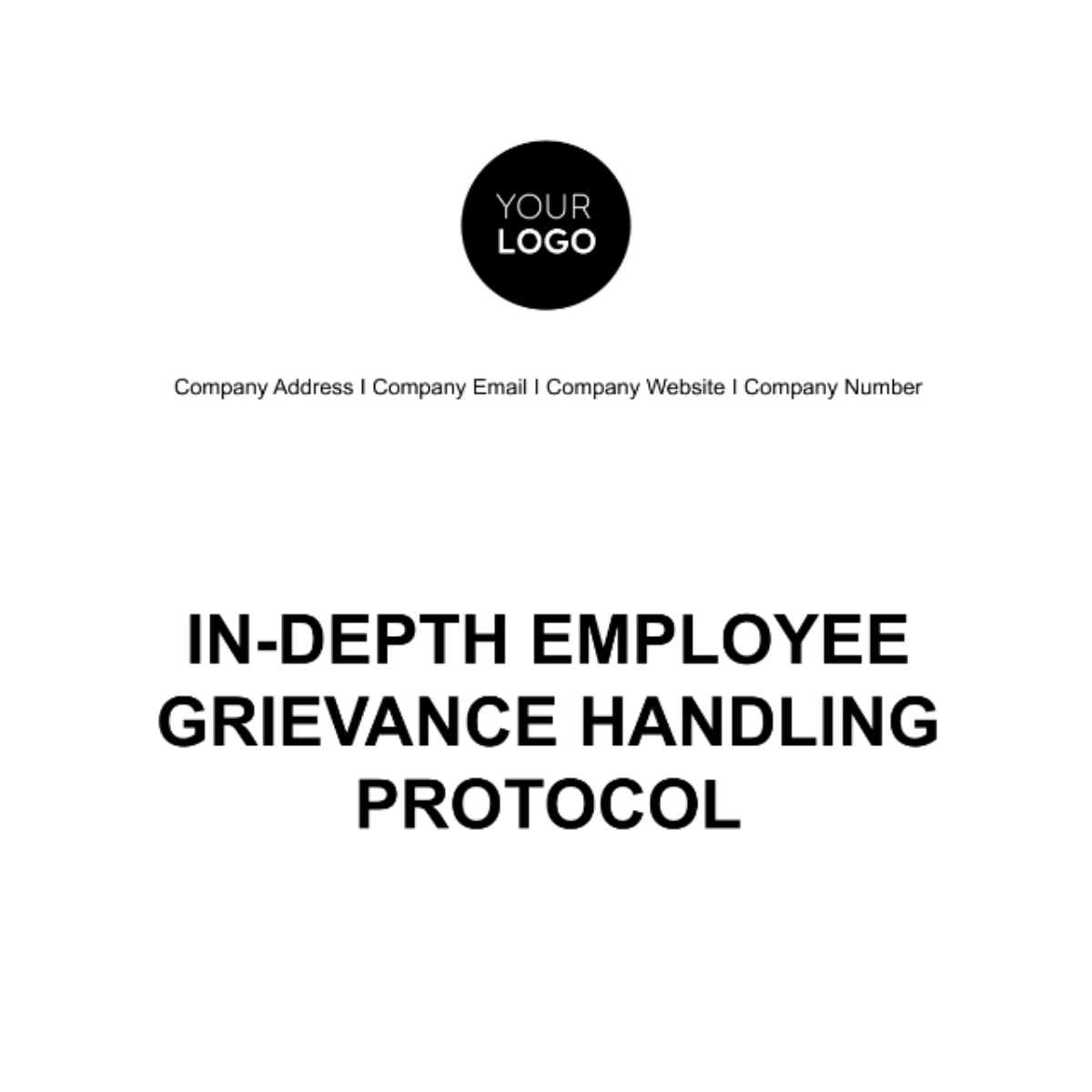 Free In-depth Employee Grievance Handling Protocol HR Template