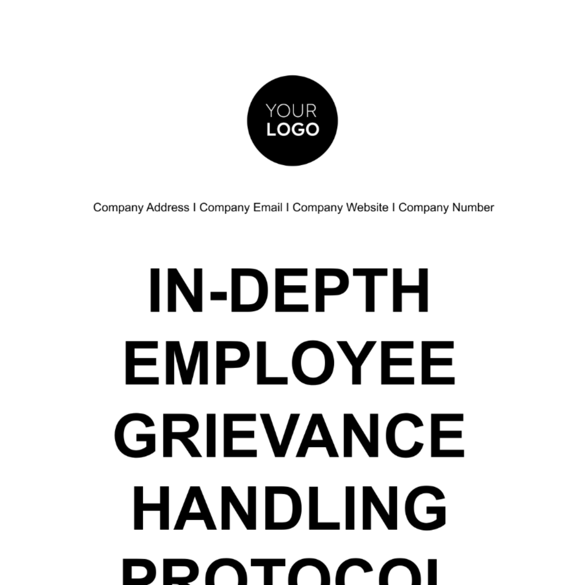 In-depth Employee Grievance Handling Protocol HR Template - Edit Online & Download