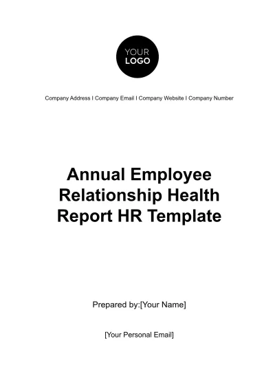 Free Employee Relationship Strategy & Planning Document HR Template to Edit Online