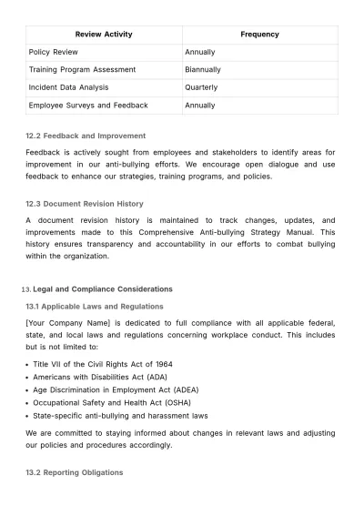 Free Employee Relationship Strategy & Planning Document HR Template to Edit Online