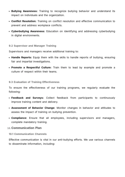Free Employee Relationship Strategy & Planning Document HR Template to Edit Online