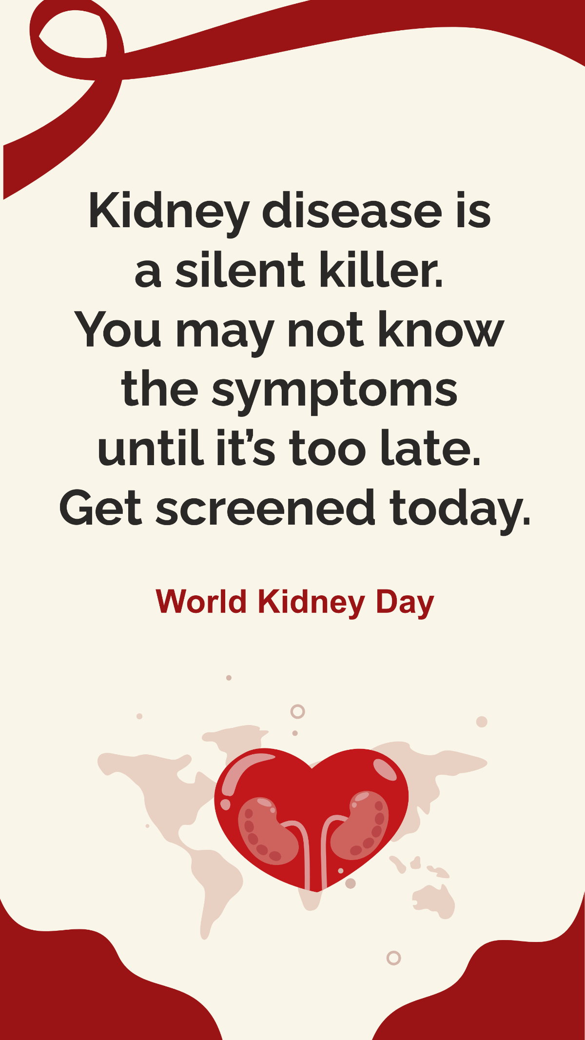  World Kidney Day Quote Template