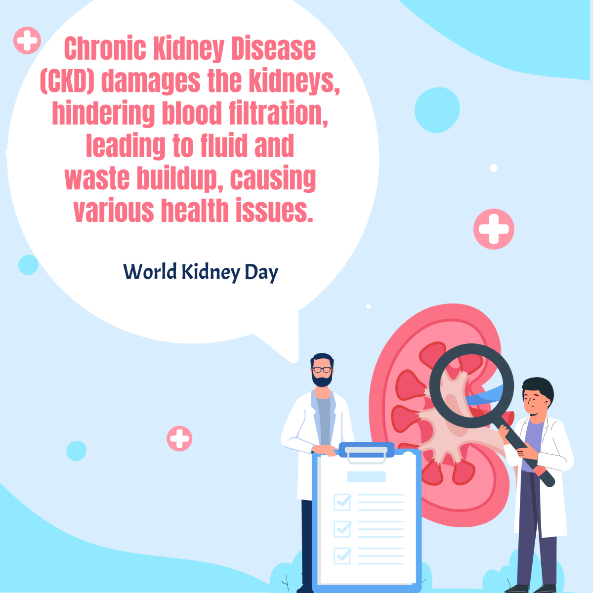 World Kidney Day LinkedIn Post Template