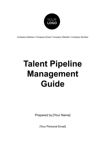Free Talent Pipeline Management Guide HR Template to Edit Online