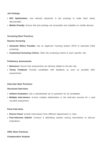 Free Talent Pipeline Management Guide HR Template to Edit Online