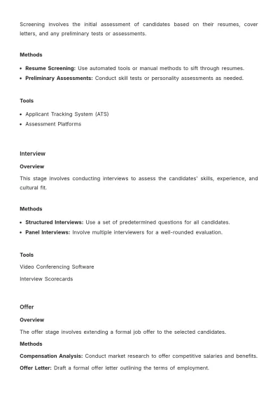 Free Talent Pipeline Management Guide HR Template to Edit Online