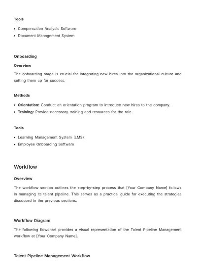 Free Talent Pipeline Management Guide HR Template to Edit Online