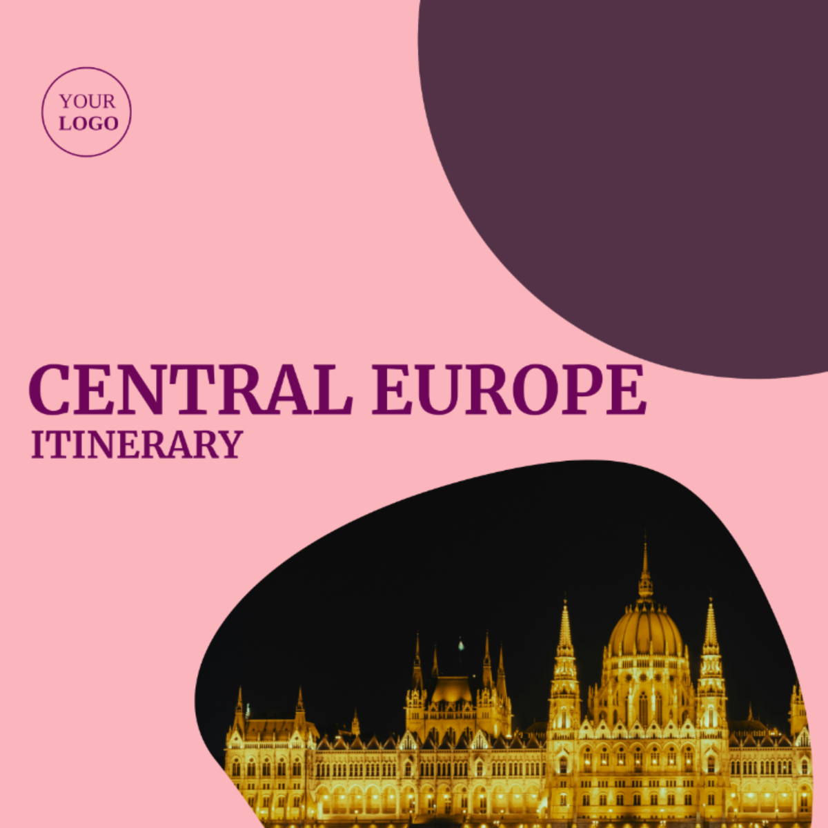 Central Europe Itinerary Template - Edit Online & Download