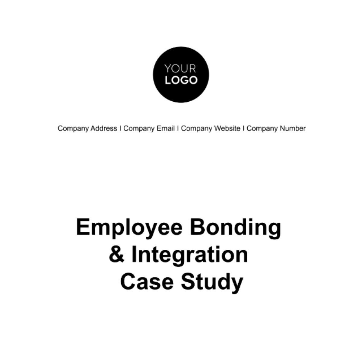 Free Employee Bonding and Integration Case Study HR Template