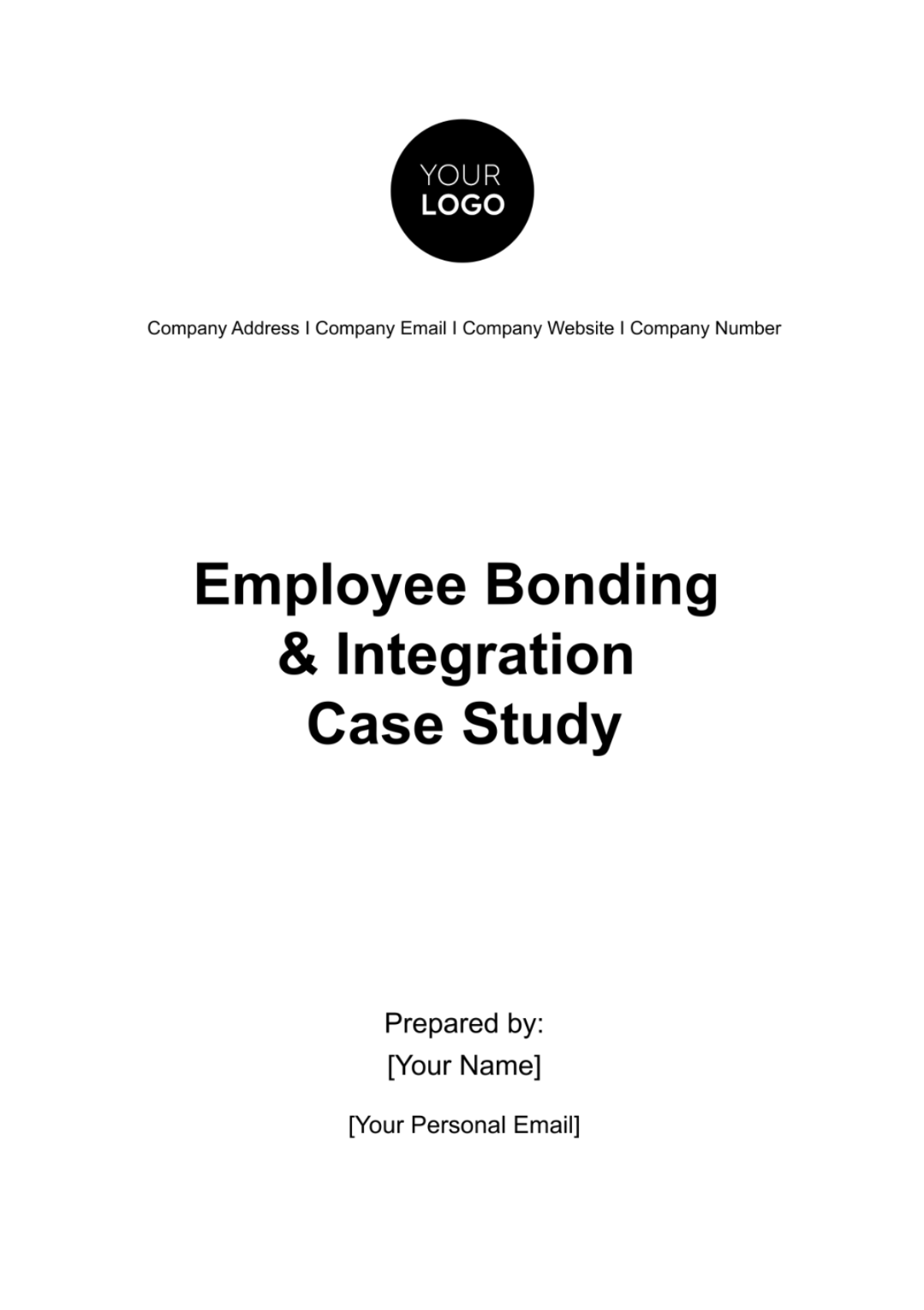 Employee Bonding and Integration Case Study HR Template - Edit Online & Download