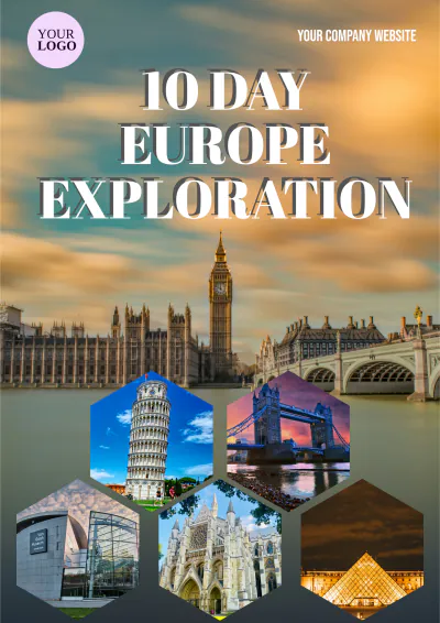 Free 10 Day Europe Trip Itinerary Template to Edit Online