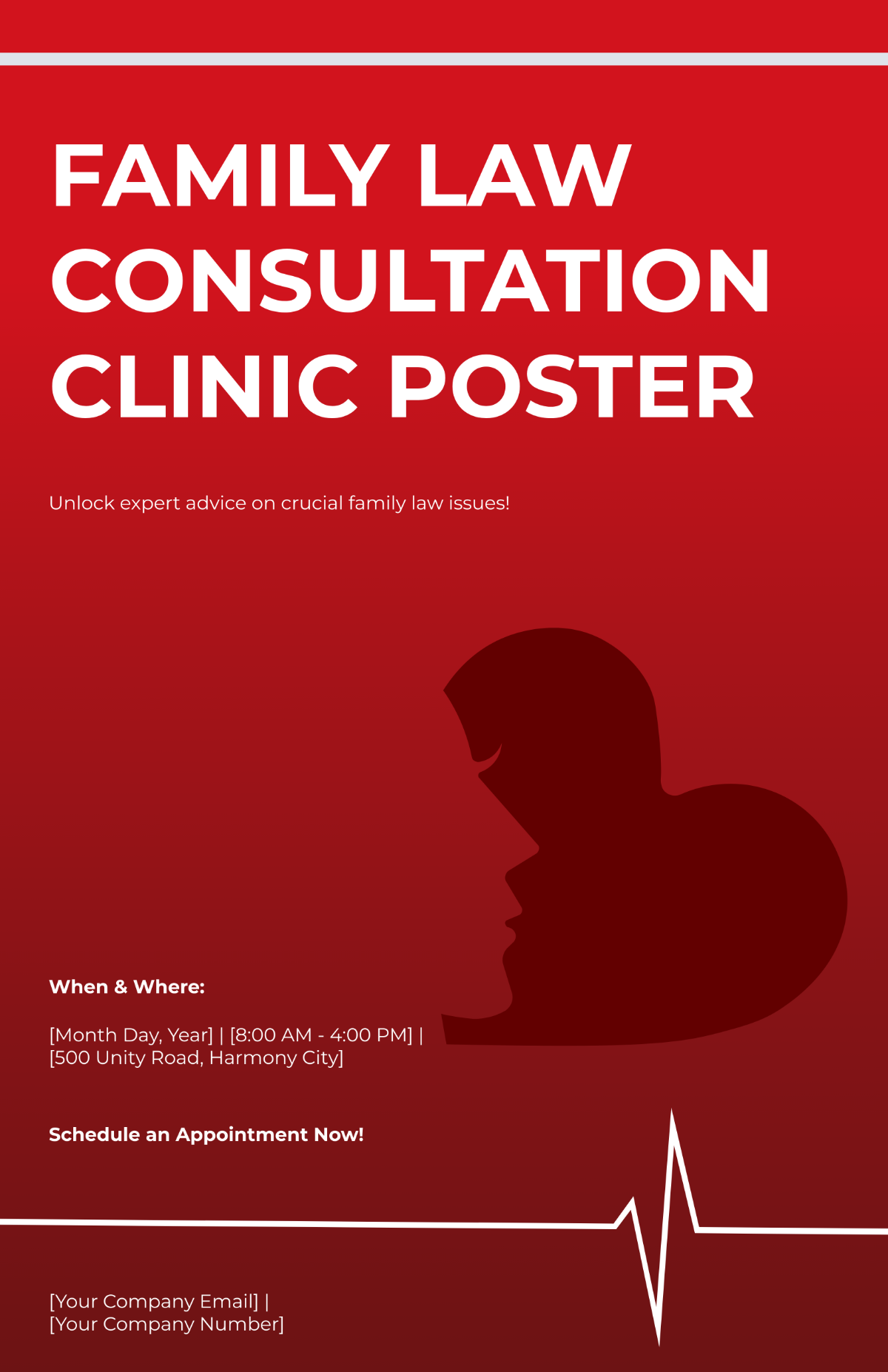 Family Law Consultation Clinic Poster Template