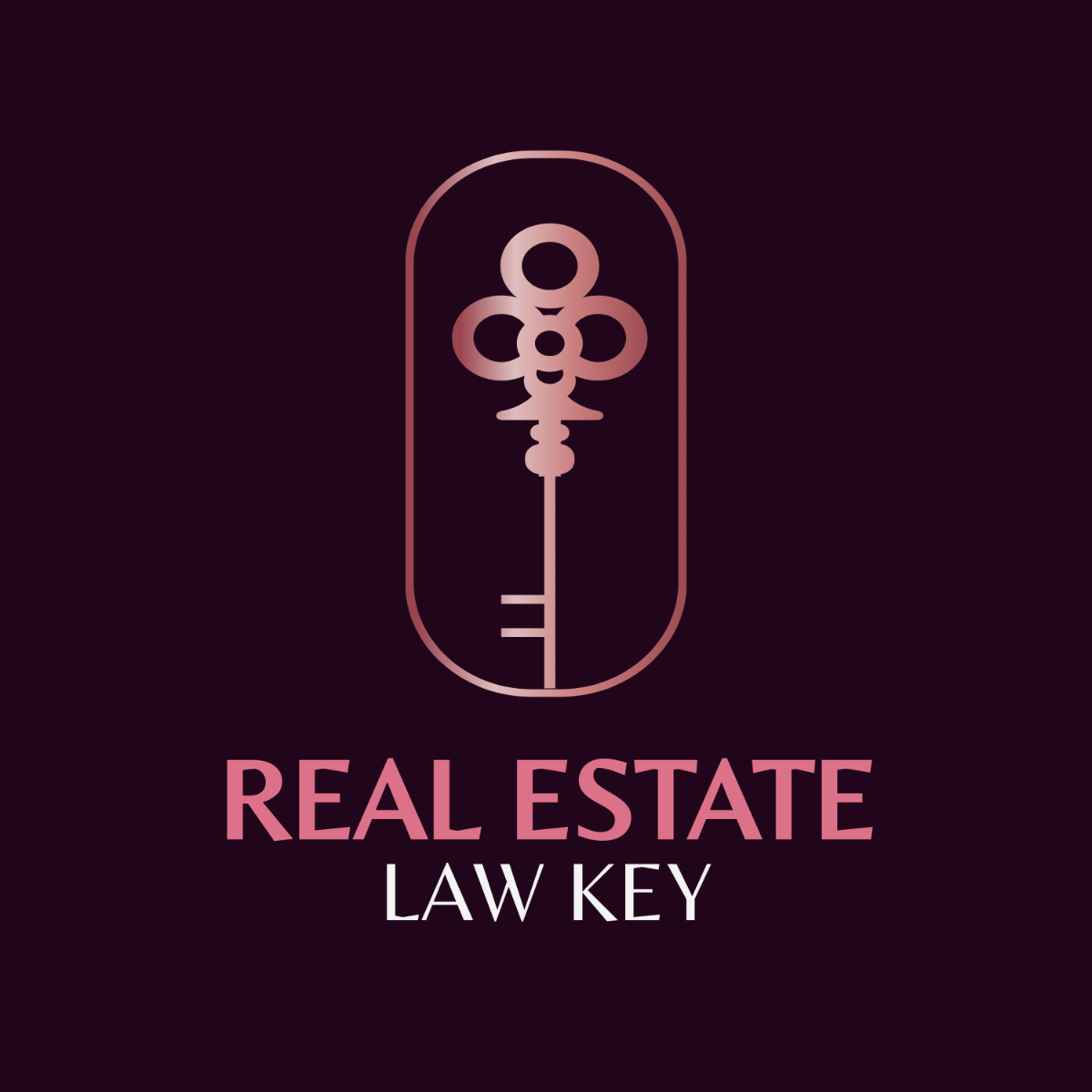 Real Estate Law Key Logo Template