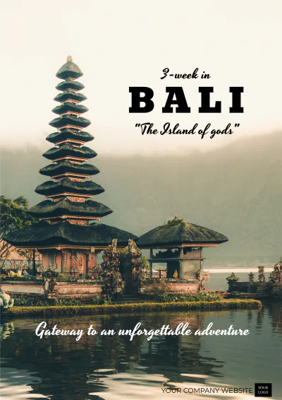 Free 3 Week Bali Itinerary Template to Edit Online