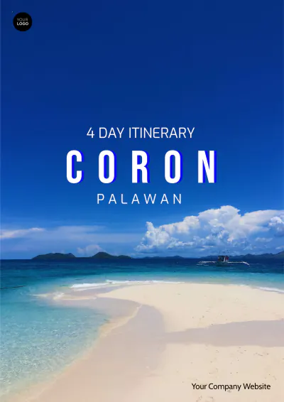 Free Coron Itinerary Template to Edit Online