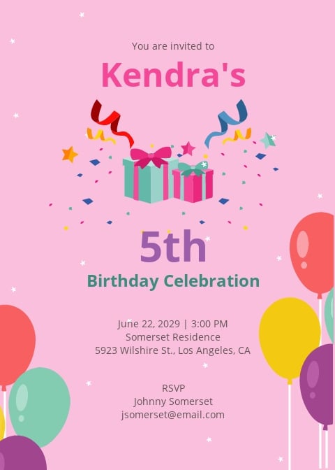 birthday invitation templates for mac pages