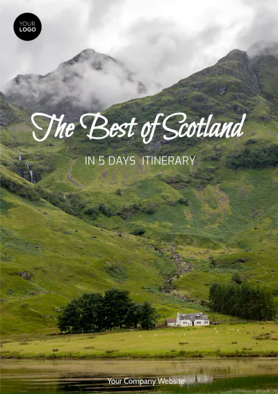 Free Scotland Trip Itinerary Template to Edit Online
