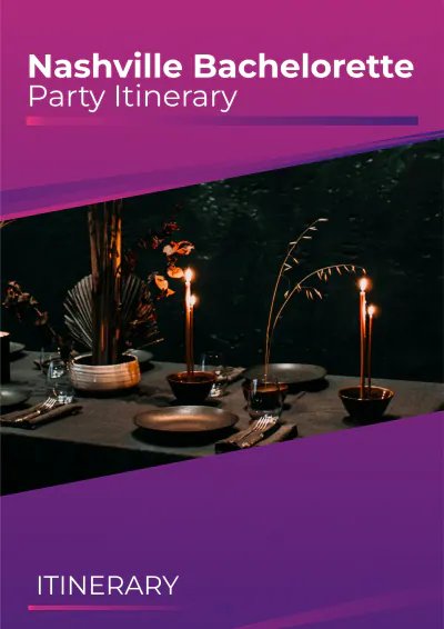 Free Nashville Bachelorette Party Itinerary Template to Edit Online