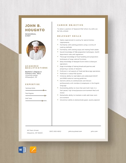 line cook resume template downloads word