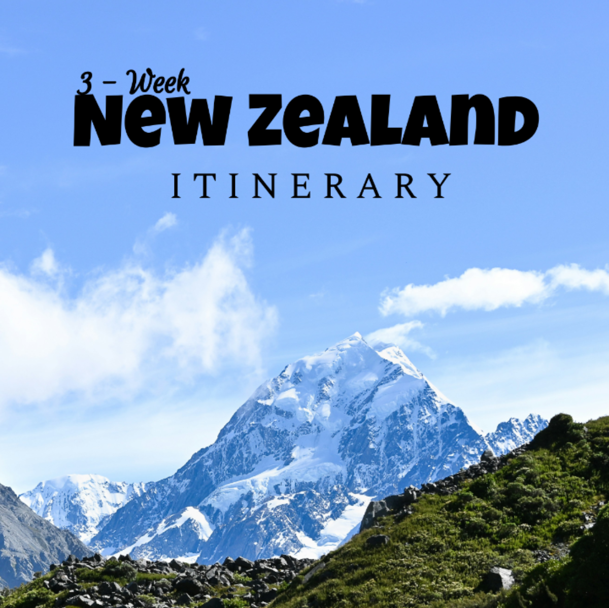 3 Week New Zealand Itinerary Template - Edit Online & Download