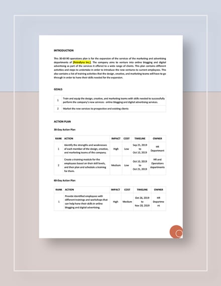 Marketing Operations Resume Example