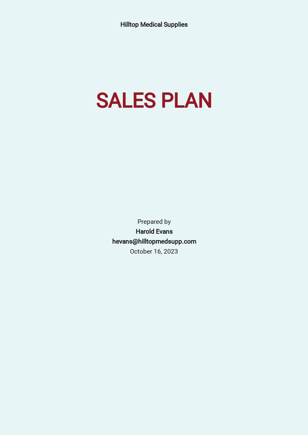 FREE Medical Plan Templates in PDF