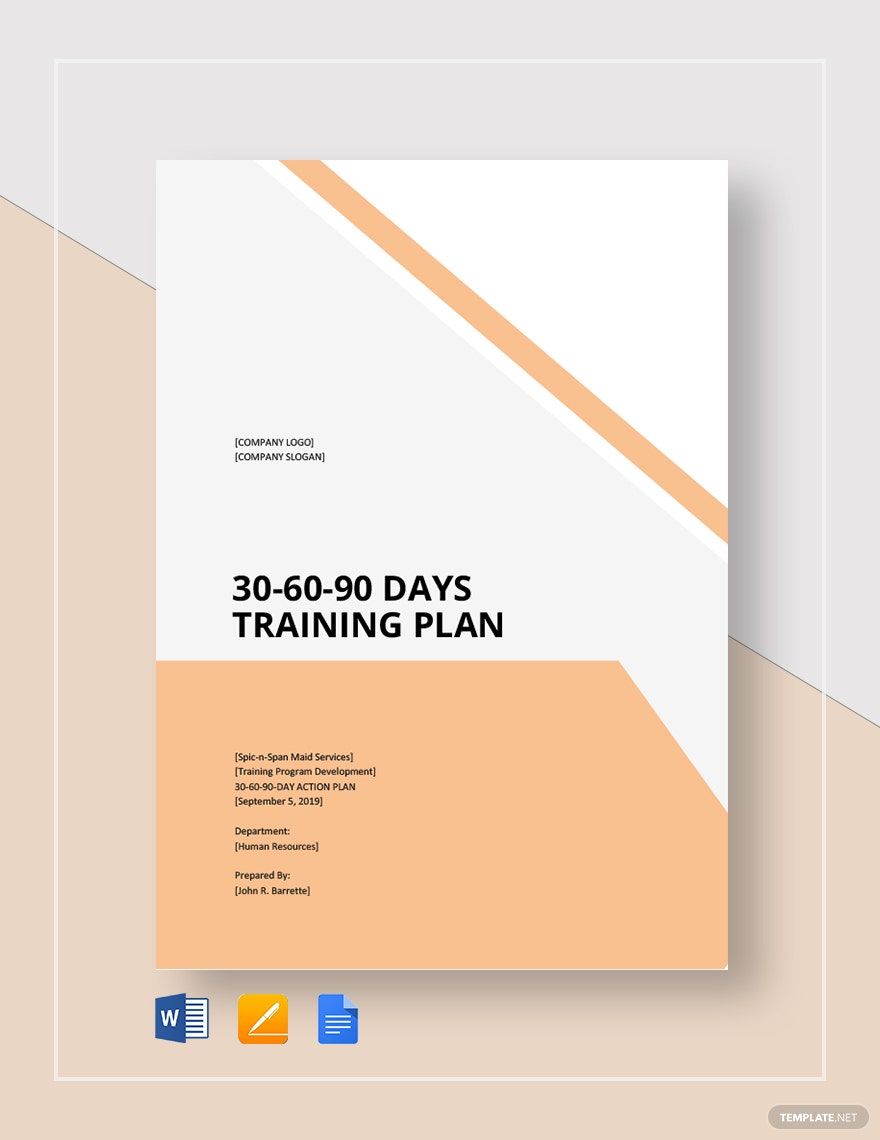 30-60-90-Day Training Plan Template