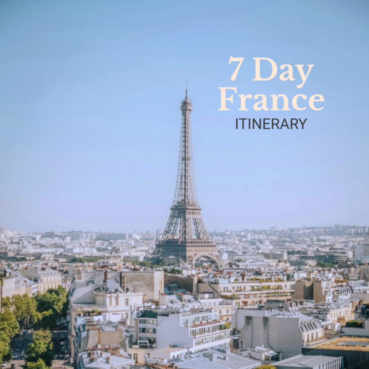 7 Day France Itinerary Template - Edit Online & Download