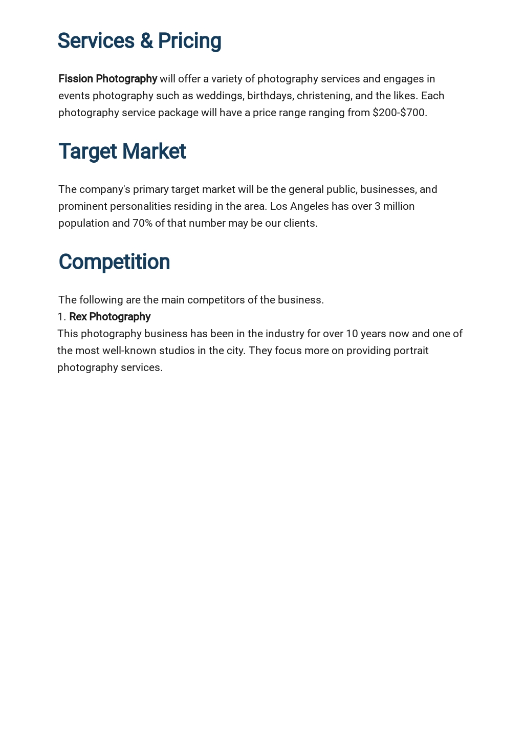 Blank Business Plan Template [Free PDF] - Word (DOC) | Apple (MAC ...