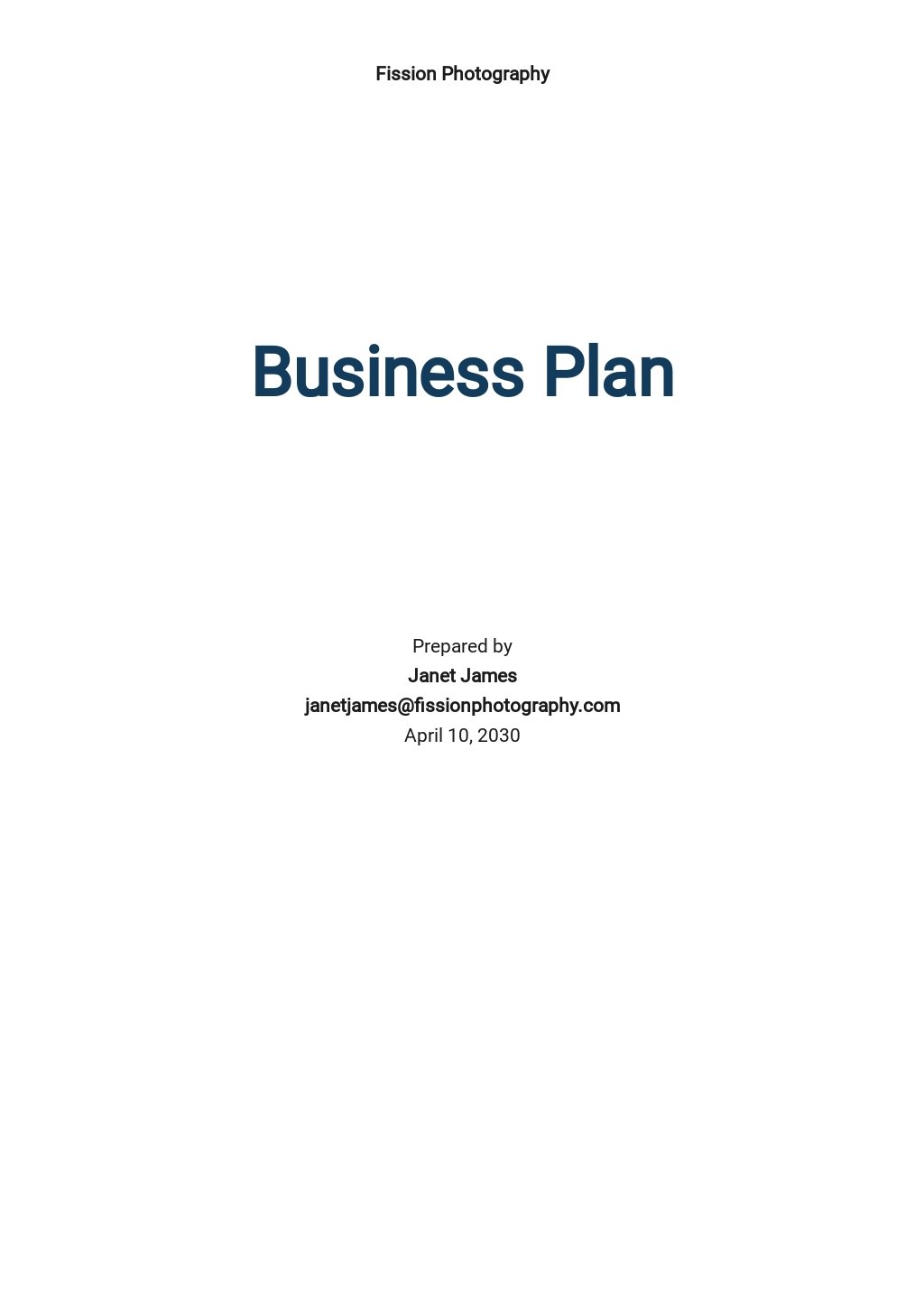 Blank University Business Plan Template [Free PDF] - Google Docs, Word ...