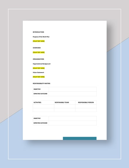 Blank Scheme Of Work Template