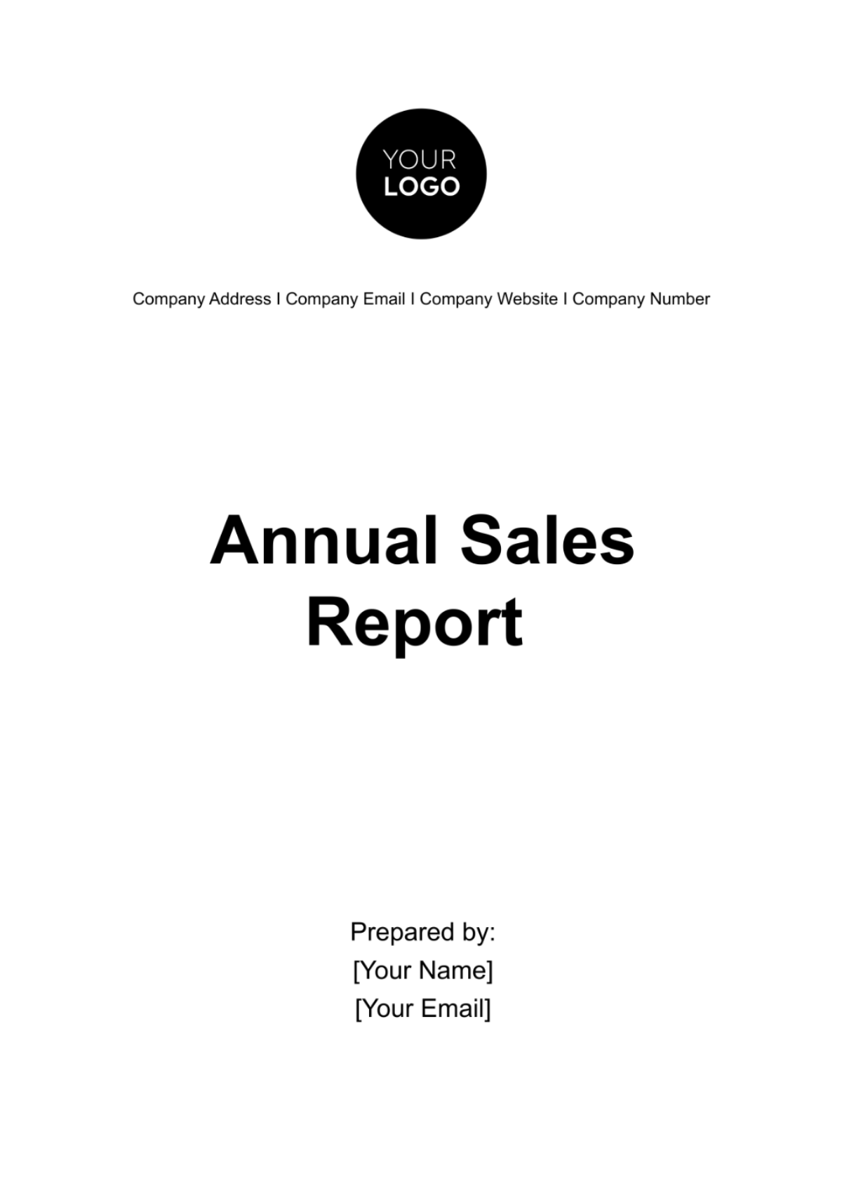 Free Annual Sales Report Template