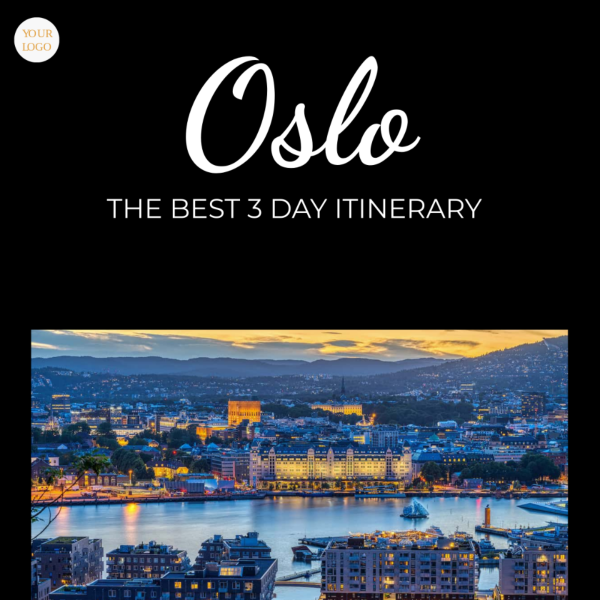 Oslo Itinerary Template - Edit Online & Download