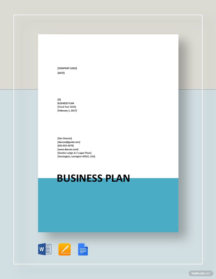 Business Plan Format Template in Google Docs, Word, Pages - Download | Template.net