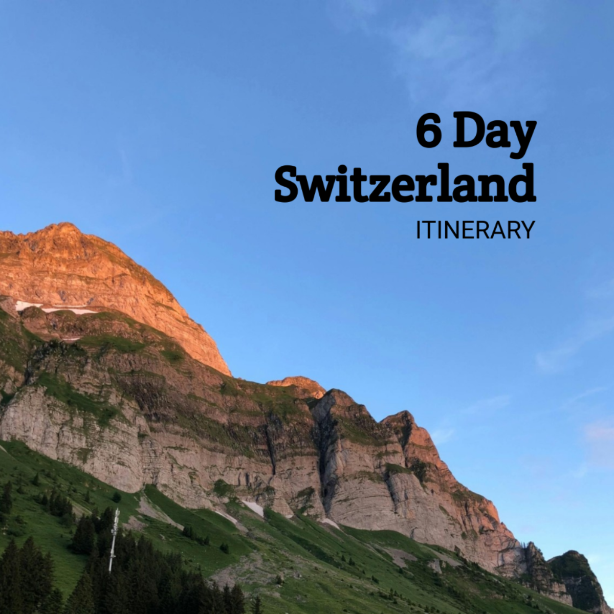 6 Day Switzerland Itinerary Template - Edit Online & Download